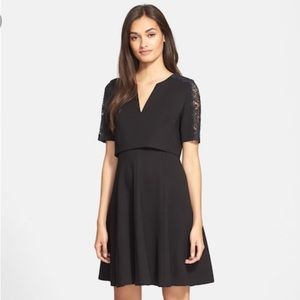 Rebecca Taylor V-neck Ponte Dress